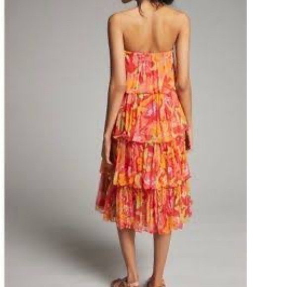 Anthropologie Verb Ravenna Tiered Midi Dress Size Small NWT - Picture 2 of 5